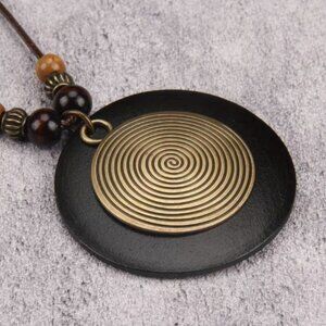 Bohemian Circle Pendant Beads Necklace